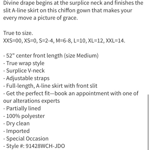 Wayf Angelina slit wrap gown - Picture 8 of 8